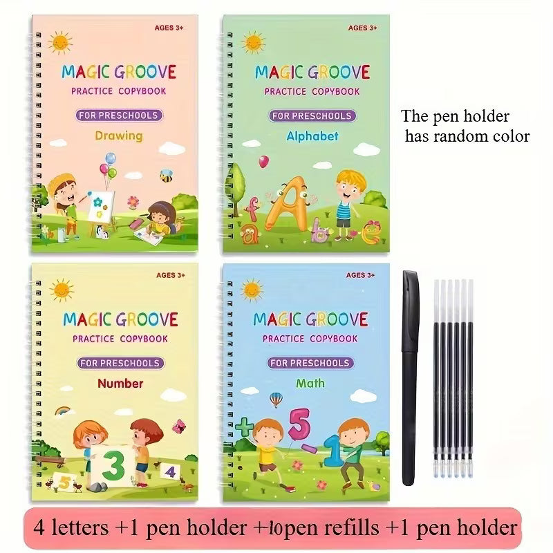 10pcs Refillable Pen Set and 4pcs Magic