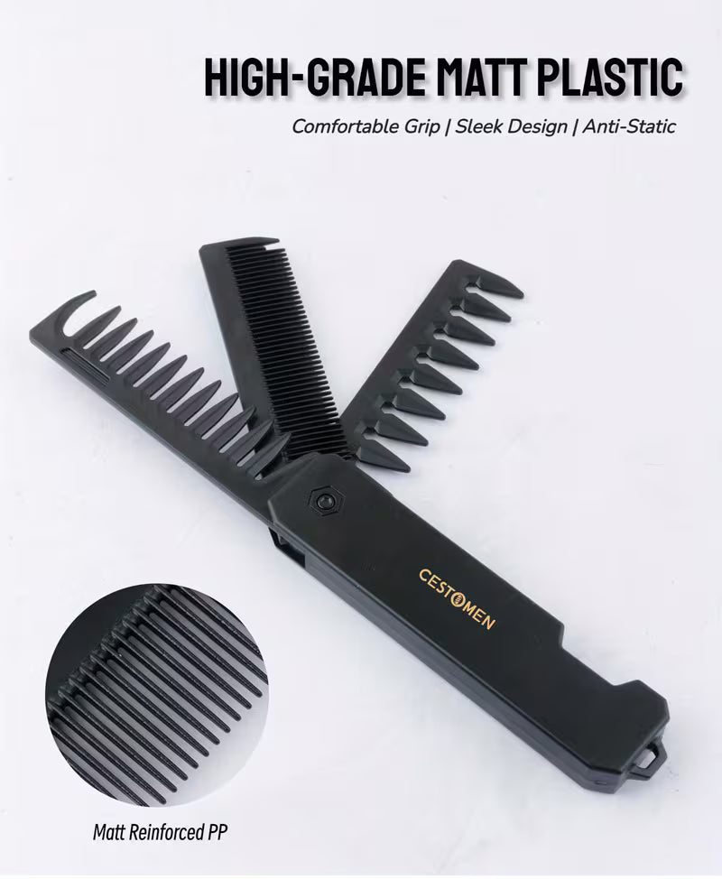 Foldable Comb for Men And Boys