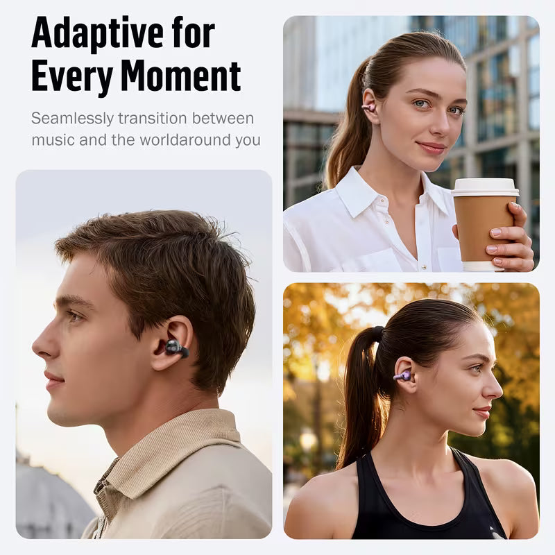 Wireless Open Earbuds, OWS Clip On Earphones