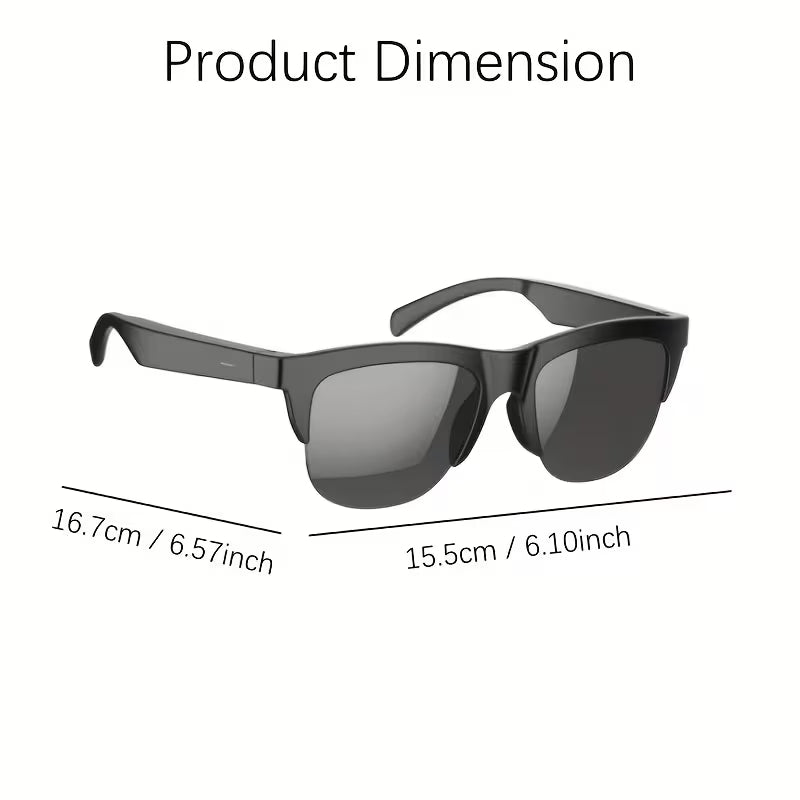 Smart Fashion Glasses, Supporting Touch Control, with Built-In Microphone And Speaker