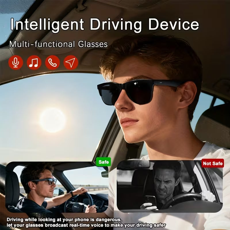 Smart Fashion Glasses, Supporting Touch Control, with Built-In Microphone And Speaker