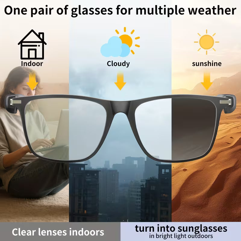 Smart Fashion Glasses, Supporting Touch Control, with Built-In Microphone And Speaker
