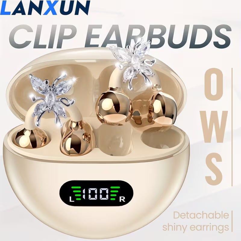 Wireless Open Earbuds, OWS Clip On Earphones