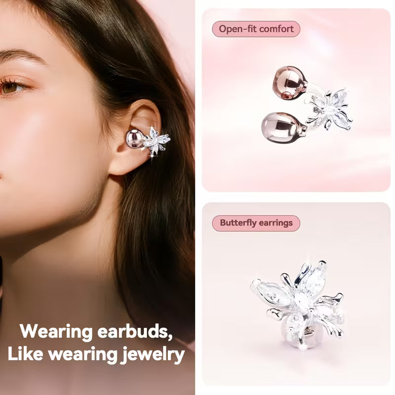 Wireless Open Earbuds, OWS Clip On Earphones