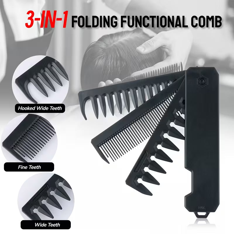 Foldable Comb for Men And Boys