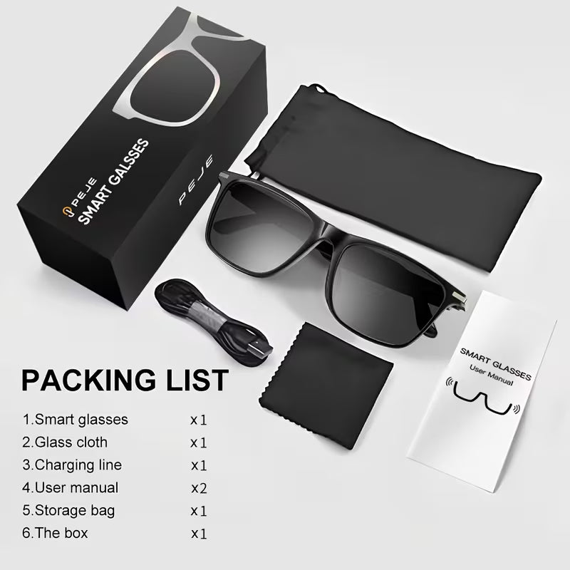 Smart Fashion Glasses, Supporting Touch Control, with Built-In Microphone And Speaker