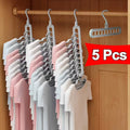 Plastic 11-hole Clothes Hanger Storage Rack