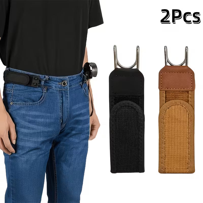 Tactical Hook Elastic Belt - Buckle-Free Invisible Waist Closure